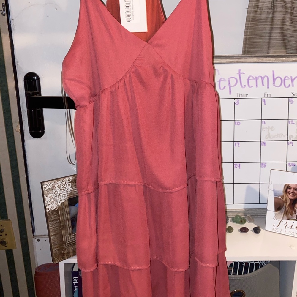 Pink lily dress